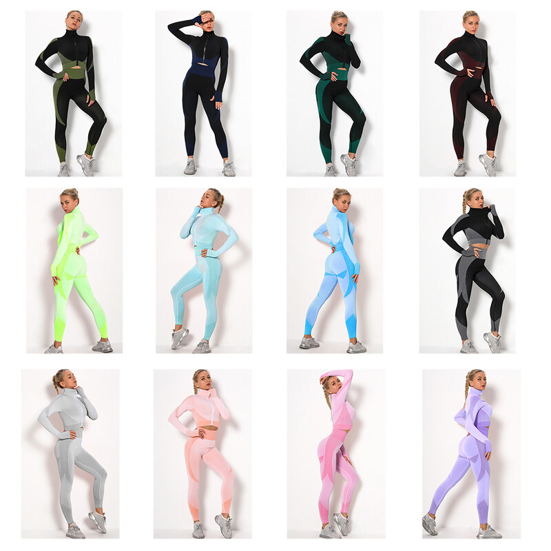 Komplet za jogu bešavne ženske sportske odijela za fitness Odjeća za jogu Ženska odijela za teretanu Odjeća za trčanje