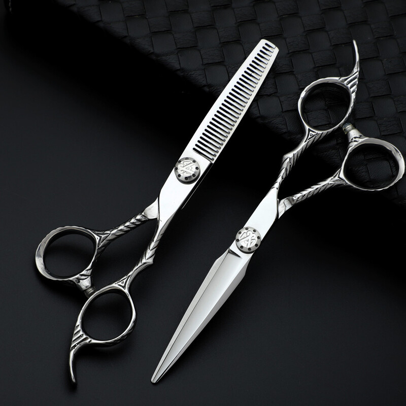 Nove profesionalne škare za šišanje od 6 inča / 7 inča Stanjivanje kose za brijačke škare Frizerske škare