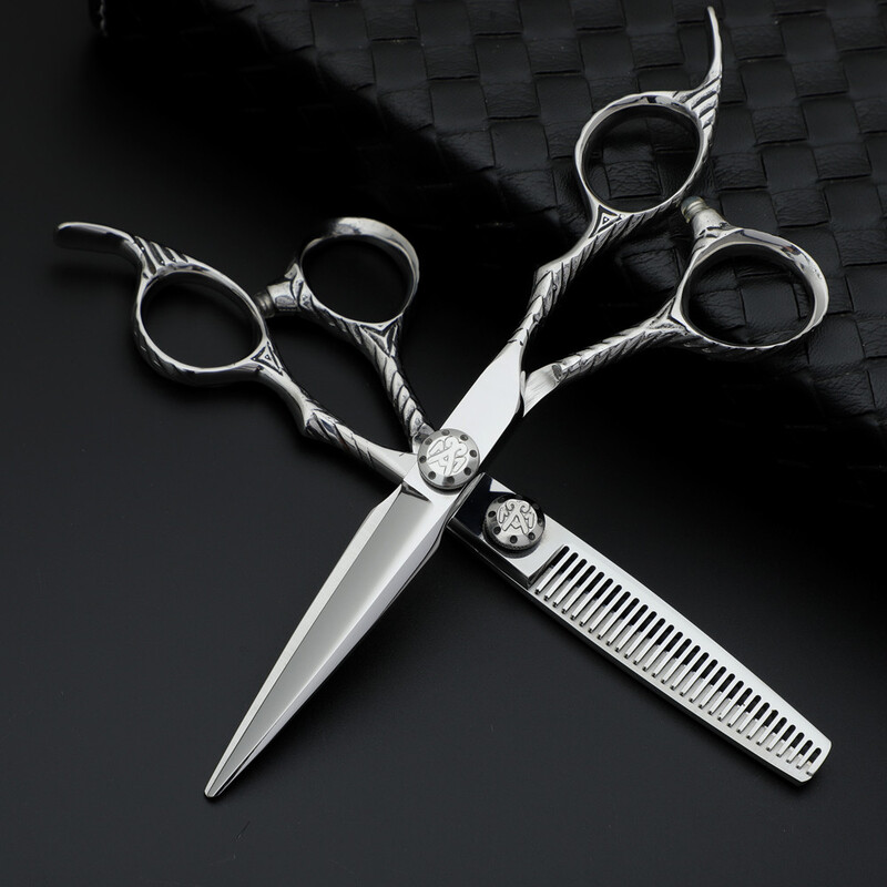 Nove profesionalne škare za šišanje od 6 inča / 7 inča Stanjivanje kose za brijačke škare Frizerske škare