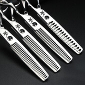 XUANFENG bull Screw Barber ψαλίδι κοπής και αραίωσης Ιαπωνικό ψαλίδι μαλλιών 440C 6 ιντσών