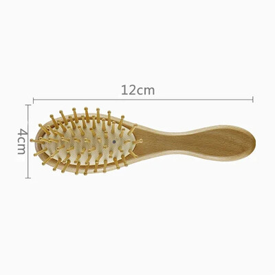 Uus Baby Care Pure Natural Wool Baby puidust hari kammihari Baby juuksehari vastsündinu juuksehari imikute kammipea masseerija