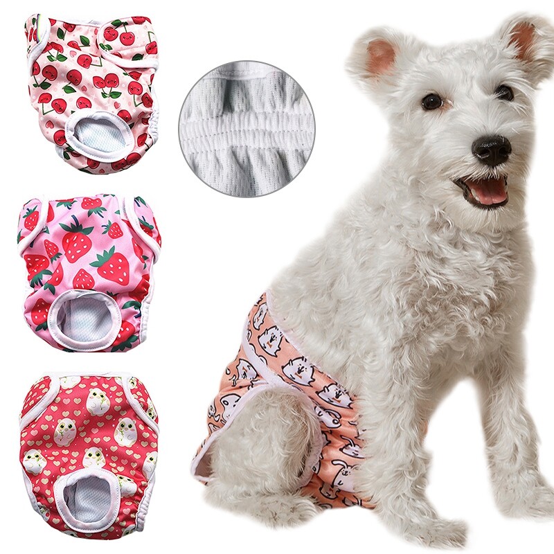 Hlače za kućne ljubimce Ženski pas Fiziološke hlače Elastični struk Donje rublje za psa Slatke higijenske gaćice Odjeća za pse Ropa De Perros Mascotas