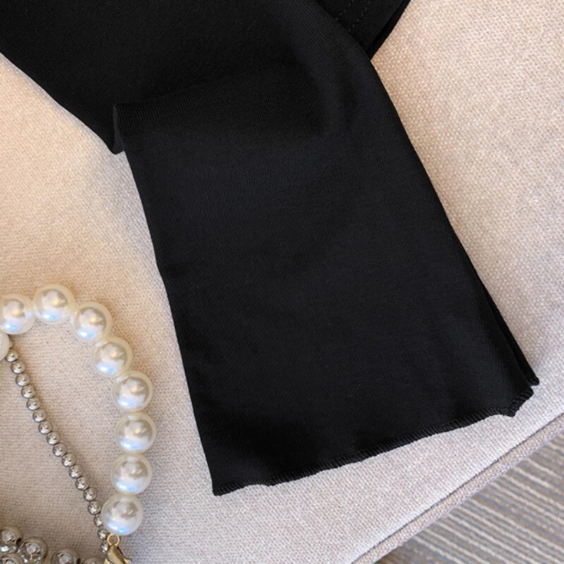 OCEANLOVE Jesen Zima Ženske košulje i bluze od flisa Korejska moda Slatke bluze Mujer Elegantne jednostavne šik majice s velikom mašnom