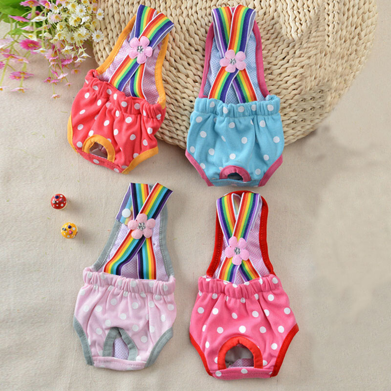 Modne gaćice za pse, mekane, udobne, prozračne, gaćice za pse, slatke pelene za pse, higijenske kratke hlače za pse, donje rublje