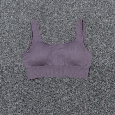 Set de yoga cu nervuri fără cusături Trening pentru femei Îmbrăcăminte sport Set de gimnastică Îmbrăcăminte de fitness Haine de antrenament Crop Top cu mânecă lungă Jambiere de yoga
