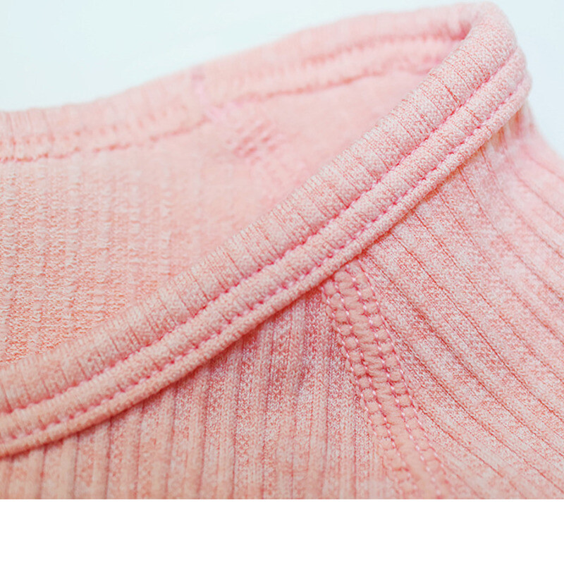 Rebrasti bešavni set za jogu Trenirka Ženska sportska odjeća Komplet za teretanu Odjeća za fitness Odjeća za vježbanje Dugih rukava Crop Top Tajice za jogu