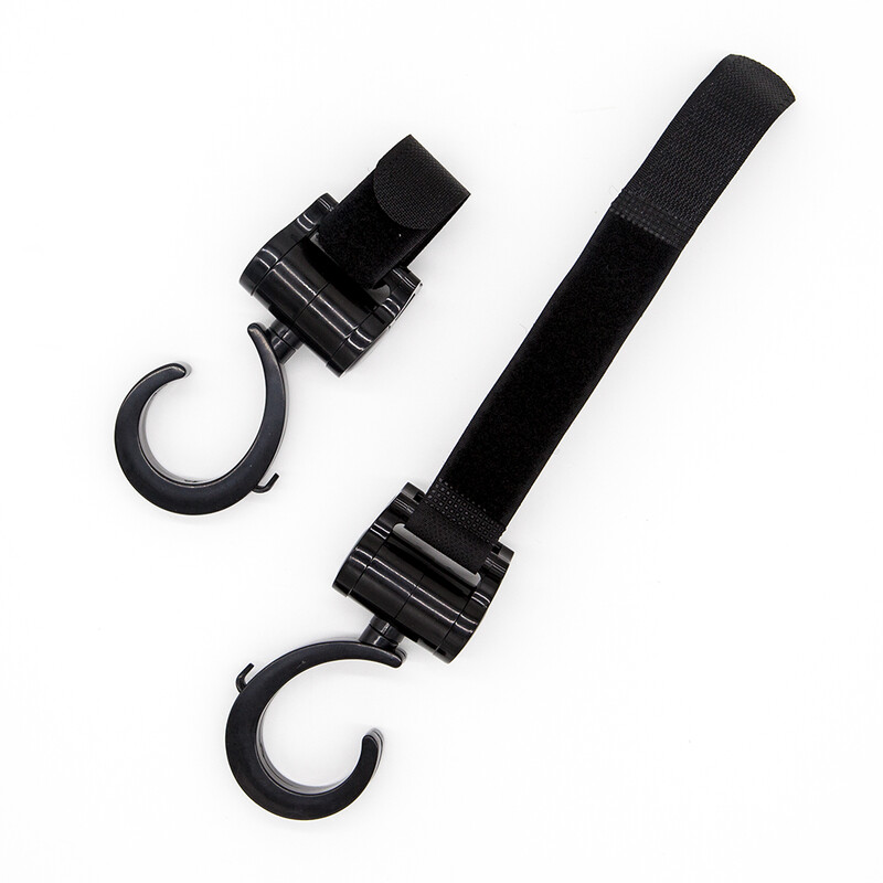 Γάντζοι 2 τμχ για καροτσάκι μωρού Αξεσουάρ παιδικού καροτσιού πολλαπλών χρήσεων Περιστροφή 360 μοιρών με άγκιστρο καρότσι οργάνωσης κρεμάστρα τσαντών Νέα