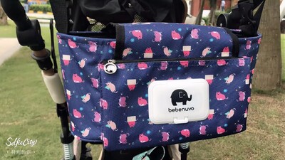 Geantă pentru scutece Organizator pentru cărucior pentru copii cu desene animate Genți pentru scutece pentru cărucior Cărucior Cărucior Coș Cârlig Accesorii pentru cărucior