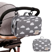 Carucior pentru bebelusi, portabil, multifunctional, pentru alaptare, geanta de depozitare din poliester impermeabila pentru mama si copil