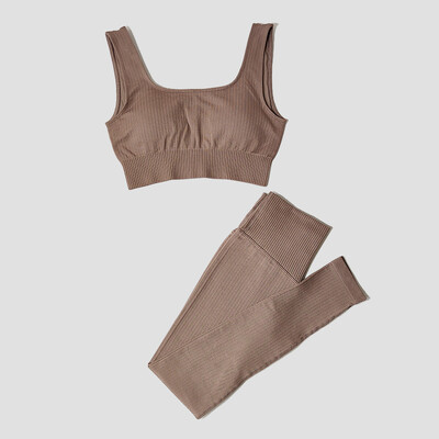 Îmbrăcăminte sport pentru femei Set de yoga Îmbrăcăminte de antrenament Îmbrăcăminte atletică Sport Sală de gimnastică Jambiere fără sudură Fitness Sutien Crop Top Costum de yoga cu mâneci lungi