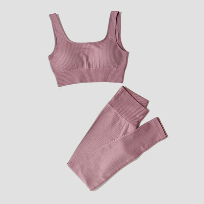Îmbrăcăminte sport pentru femei Set de yoga Îmbrăcăminte de antrenament Îmbrăcăminte atletică Sport Sală de gimnastică Jambiere fără sudură Fitness Sutien Crop Top Costum de yoga cu mâneci lungi