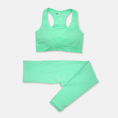 Set de yoga pentru femei, fără sudură, 2/3 buc. Îmbrăcăminte sportivă de antrenament Îmbrăcăminte de gimnastică Fitness cu mânecă lungă Crop Top Jambiere cu talie înaltă Costume sportive