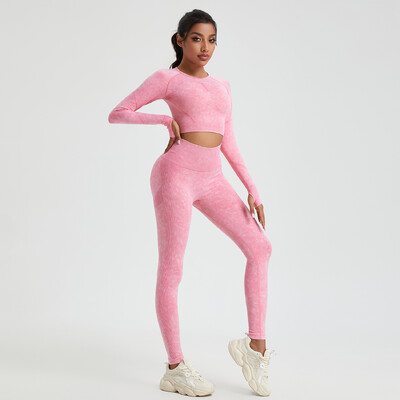 Spălați Seturi Pantaloni Toamnă Skinny Stretch Seturi Pantaloni Sport Imbracaminte frumoasa