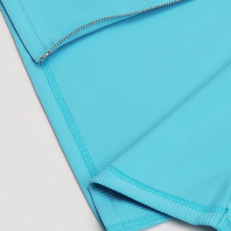 Rebrasta jakna za jogu Ženske kratke majice s dvosmjernim patentnim zatvaračem sprijeda Sportska odjeća Elegantna sportska odjeća za trening Odjeća za teretanu Uska majica za vježbanje