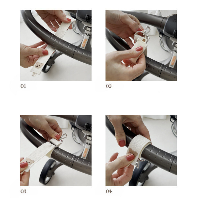 2Pcs Kuke za dječja kolica za vješanje torbi za mame, kopče za kolica, kuka za torbe za kolica, torbe za pelene, skuteri, dodaci za kolica