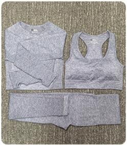 2/3/5 buc. Costume sportive pentru femei fără sudură Set de yoga Îmbrăcăminte sportivă de antrenament Îmbrăcăminte de gimnastică Fitness Top cu mânecă lungă Leggings cu talie înaltă