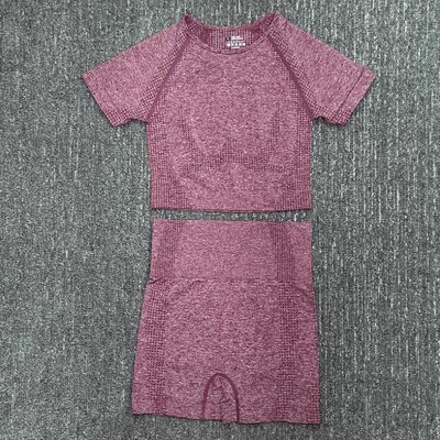 2/3/5 buc. Costume sportive pentru femei fără sudură Set de yoga Îmbrăcăminte sportivă de antrenament Îmbrăcăminte de gimnastică Fitness Top cu mânecă lungă Leggings cu talie înaltă