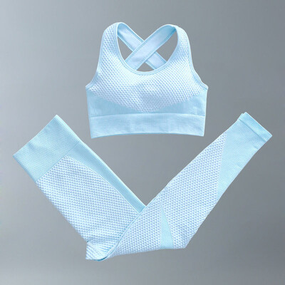 Costume de yoga Femei Îmbrăcăminte de fitness Set de gimnastică Ținute sport Antrenament Exercițiu Pantaloni de antrenament Sutien cu mânecă lungă Crop Top Treninguri pentru femei