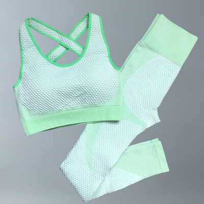 Costume de yoga Femei Îmbrăcăminte de fitness Set de gimnastică Ținute sport Antrenament Exercițiu Pantaloni de antrenament Sutien cu mânecă lungă Crop Top Treninguri pentru femei