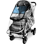 Husa de ploaie pentru carucior, Accesoriu universal pentru carucior, Impermeabil, rezistent la vant, Protejeaza de praf zapada, Scut de vreme pentru calatorie pentru bebelusi