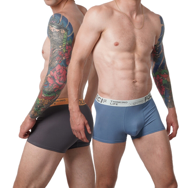3KOM Muške boksačice Modno donje rublje Visoko rastezljive bokserice Prozračne mekane muške kratke hlače Udobne velike veličine XL-9XL