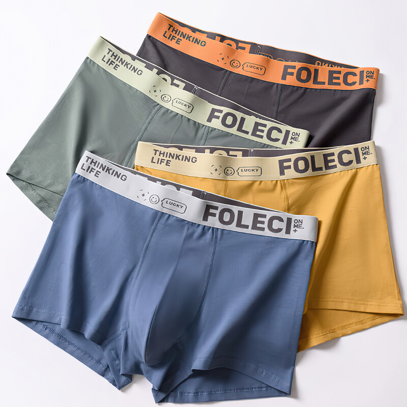 3KOM Muške boksačice Modno donje rublje Visoko rastezljive bokserice Prozračne mekane muške kratke hlače Udobne velike veličine XL-9XL