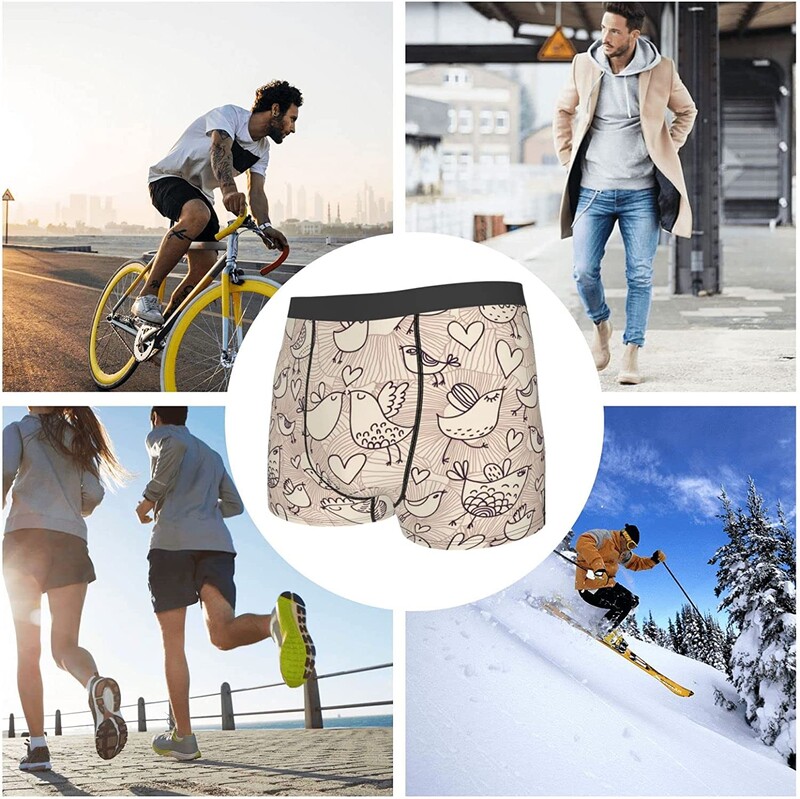 Muške prozračne bokserice Graffiti Chicken Comfort mekano rastezljivo donje rublje gaće s izbočenom torbicom za muškarce i dječake