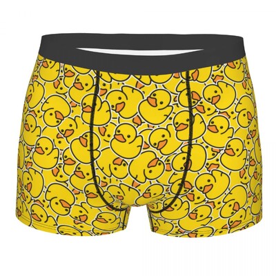 Kohandatud Yellow Ducks Aluspesu Meeste Stretch Multikas Bokserpüksid Lühikesed püksid Aluspüksid Pehmed Seksikad Aluspüksid Hommele
