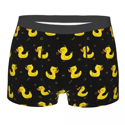 Kohandatud Yellow Ducks Aluspesu Meeste Stretch Multikas Bokserpüksid Lühikesed püksid Aluspüksid Pehmed Seksikad Aluspüksid Hommele
