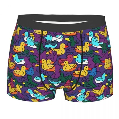 Kohandatud Yellow Ducks Aluspesu Meeste Stretch Multikas Bokserpüksid Lühikesed püksid Aluspüksid Pehmed Seksikad Aluspüksid Hommele