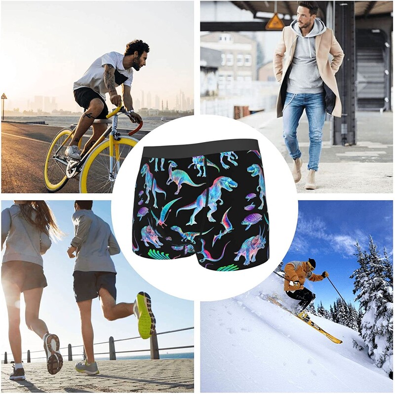 Ανδρικά σλιπ μπόξερ Fantasy Dinosaur εσώρουχα μπαούλα Soft Stretch Sport Boxer Σλιπ Fitness για άνδρες Αγόρια