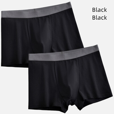 2tk Meeste aluspüksid Puuvillane Meeste Aluspesu Bokserid Aluspüksid Lühikesed püksid L-5XL Suur Suur Elastne Hingav Pehme Seksikas Mugav