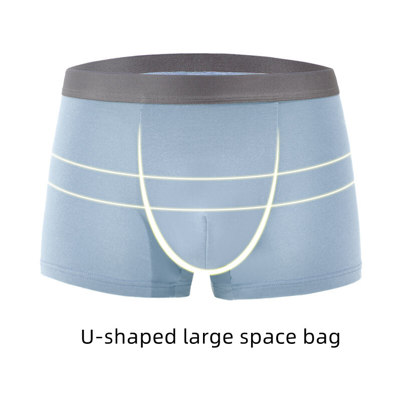 2Pcs Muške gaćice Pamuk Muško donje rublje Boksačice Gaćice Kratke hlače L-5XL Velike veličine Visoko elastične Prozračne Mekane Seksi Udobne