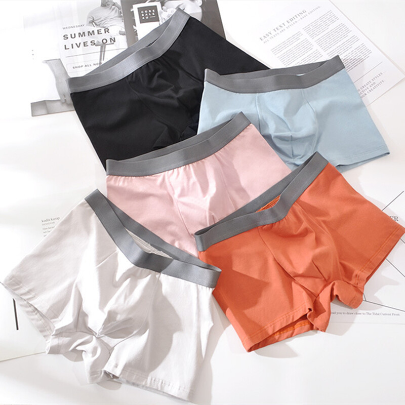 2Pcs Muške gaćice Pamuk Muško donje rublje Boksačice Gaćice Kratke hlače L-5XL Velike veličine Visoko elastične Prozračne Mekane Seksi Udobne