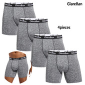 4tk Komplekti Keskpikk Bokserpüksid Meeste Aluspesu Meeste Aluspüksid Meestele Homme Boxershorts Slips Pehmed Aluspüksid Brand