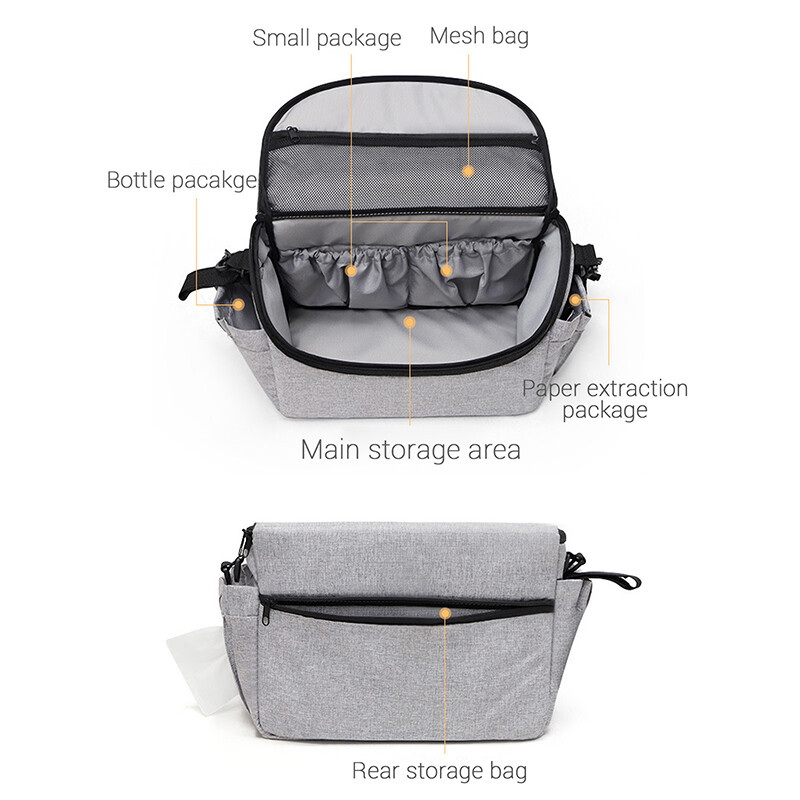 Τσάντα καροτσιού Οργανωτής καροτσιού Αξεσουάρ καροτσιού μωρού Κάλυμμα ποτηροθήκης καροτσιού Κάλυμμα μούμια για καροτσάκια μωρού