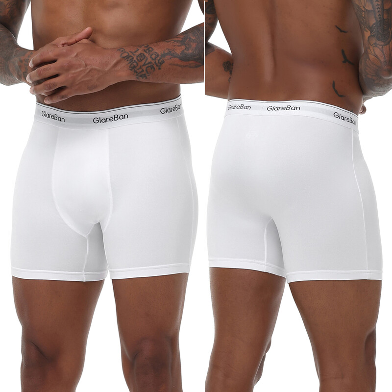 Συσκευασία 5 τεμ. Λευκό μεσαίο μπόξερ σορτς Ανδρικά εσώρουχα Ανδρικά σώβρακα για άντρες Sexy Homme Boxershorts Box Panties Σετ Σετ Παρτίδα
