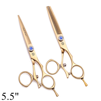 Foarfece profesionale de coafură 5,5" 6" Purple Dragon JP 440C Foarfece de tuns cu degetul mare pivotant Foarfece de tuns frizer Z9019