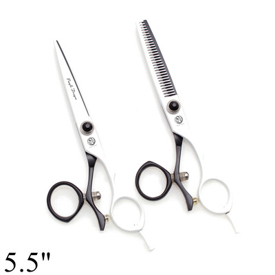 Foarfece profesionale de coafură 5,5" 6" Purple Dragon JP 440C Foarfece de tuns cu degetul mare pivotant Foarfece de tuns frizer Z9019