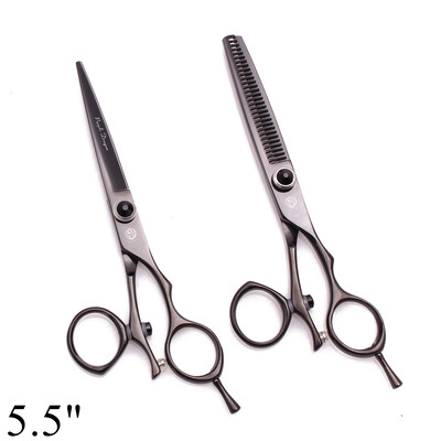 Foarfece profesionale de coafură 5,5" 6" Purple Dragon JP 440C Foarfece de tuns cu degetul mare pivotant Foarfece de tuns frizer Z9019