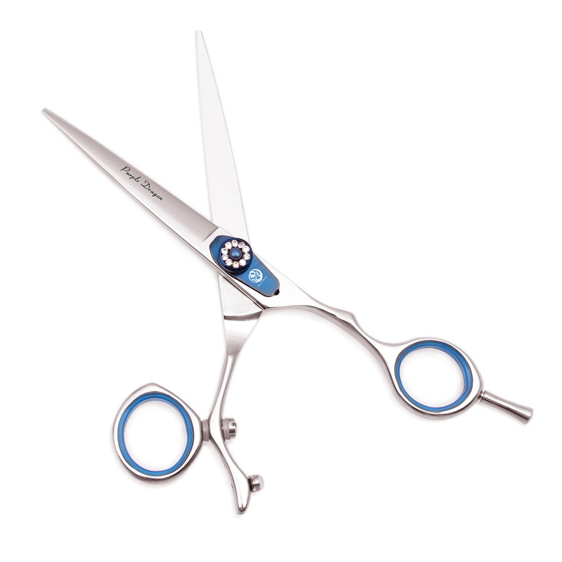 Επαγγελματικό ψαλίδι κομμωτηρίου 5,5" 6" Purple Dragon JP 440C Swivel Thumb Hair Cutting Scissors Barber Αραίωση Ψαλίδια Z9019