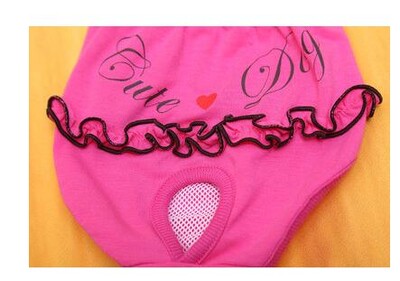 Pantaloni menstruali pentru animale de companie Scutece reutilizabile pentru câini Scutece pentru câini din dantelă Chiwawa Prevenirea femeilor infectate Pantaloni scurți Lenjerie de corp Pantaloni menstruali
