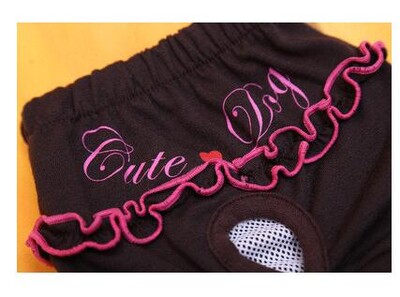 Pantaloni menstruali pentru animale de companie Scutece reutilizabile pentru câini Scutece pentru câini din dantelă Chiwawa Prevenirea femeilor infectate Pantaloni scurți Lenjerie de corp Pantaloni menstruali