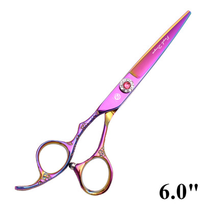 Foarfece profesionale pentru coafura mâna stângă Purple Dragon 5.5" 6" Foarfece pentru tunsoare Foarfece pentru subțiere Foarfece pentru tuns Z8002