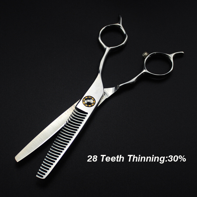 επαγγελματική Ιαπωνία 440c 6`` Bearing Ψαλίδι μαλλιών με δύο ουρές κούρεμα κούρεμα αραίωση κουρέας ψαλίδι κοπής makas ψαλίδι κομμωτηρίου