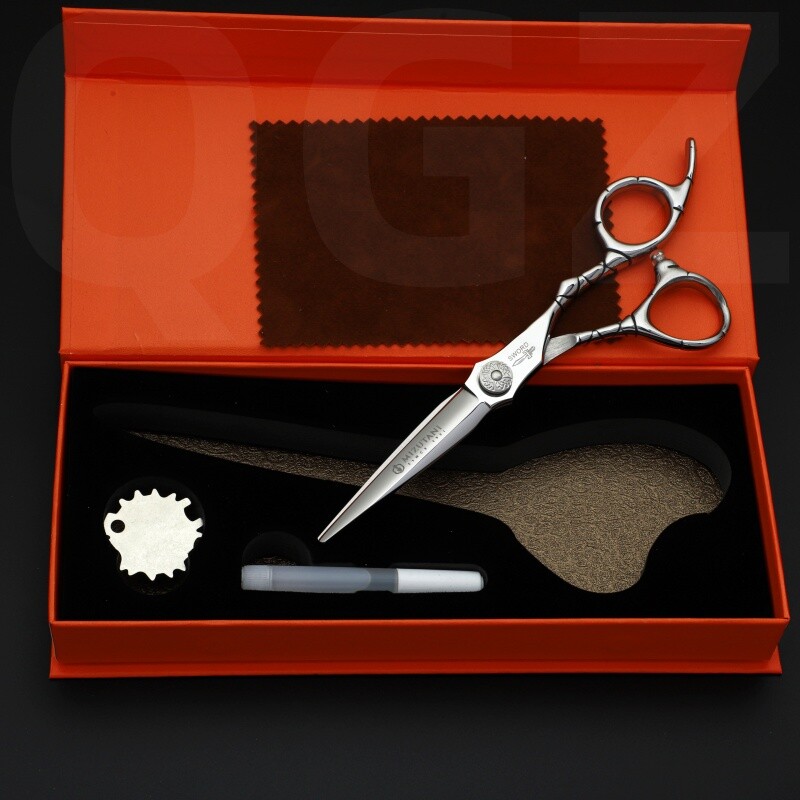 Ψαλίδι κουρείου MIZUTANI Νέο ξύλινο ψαλίδι 6,0 ιντσών ψαλίδι λεπτών μαλλιών Σετ εργαλείων επαγγελματικού κουρείου κουρείου