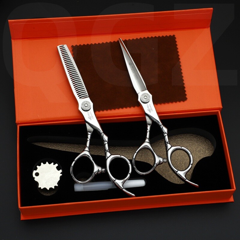 Ψαλίδι κουρείου MIZUTANI Νέο ξύλινο ψαλίδι 6,0 ιντσών ψαλίδι λεπτών μαλλιών Σετ εργαλείων επαγγελματικού κουρείου κουρείου