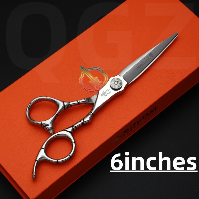 Ψαλίδι κουρείου MIZUTANI Νέο ξύλινο ψαλίδι 6,0 ιντσών ψαλίδι λεπτών μαλλιών Σετ εργαλείων επαγγελματικού κουρείου κουρείου