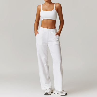 2 buc. Îmbrăcăminte de iarnă pentru femei Set de yoga pentru antrenament Îmbrăcăminte sport Îmbrăcăminte de gimnastică Fitness cu mânecă lungă Crop Top Jambiere cu talie înaltă Costume sportive
