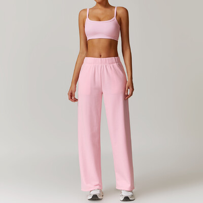 2 buc. Îmbrăcăminte de iarnă pentru femei Set de yoga pentru antrenament Îmbrăcăminte sport Îmbrăcăminte de gimnastică Fitness cu mânecă lungă Crop Top Jambiere cu talie înaltă Costume sportive